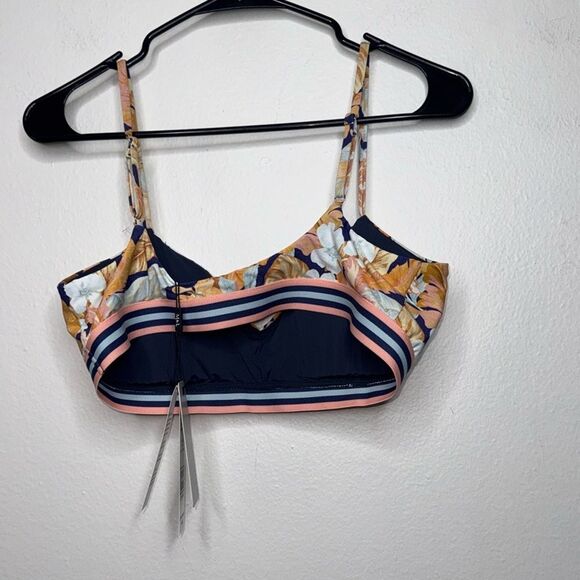 MONTE & LOU PARAISO ELASTIC TRIM CROP TOP BIKINI Size 12 - Picture 5 of 9